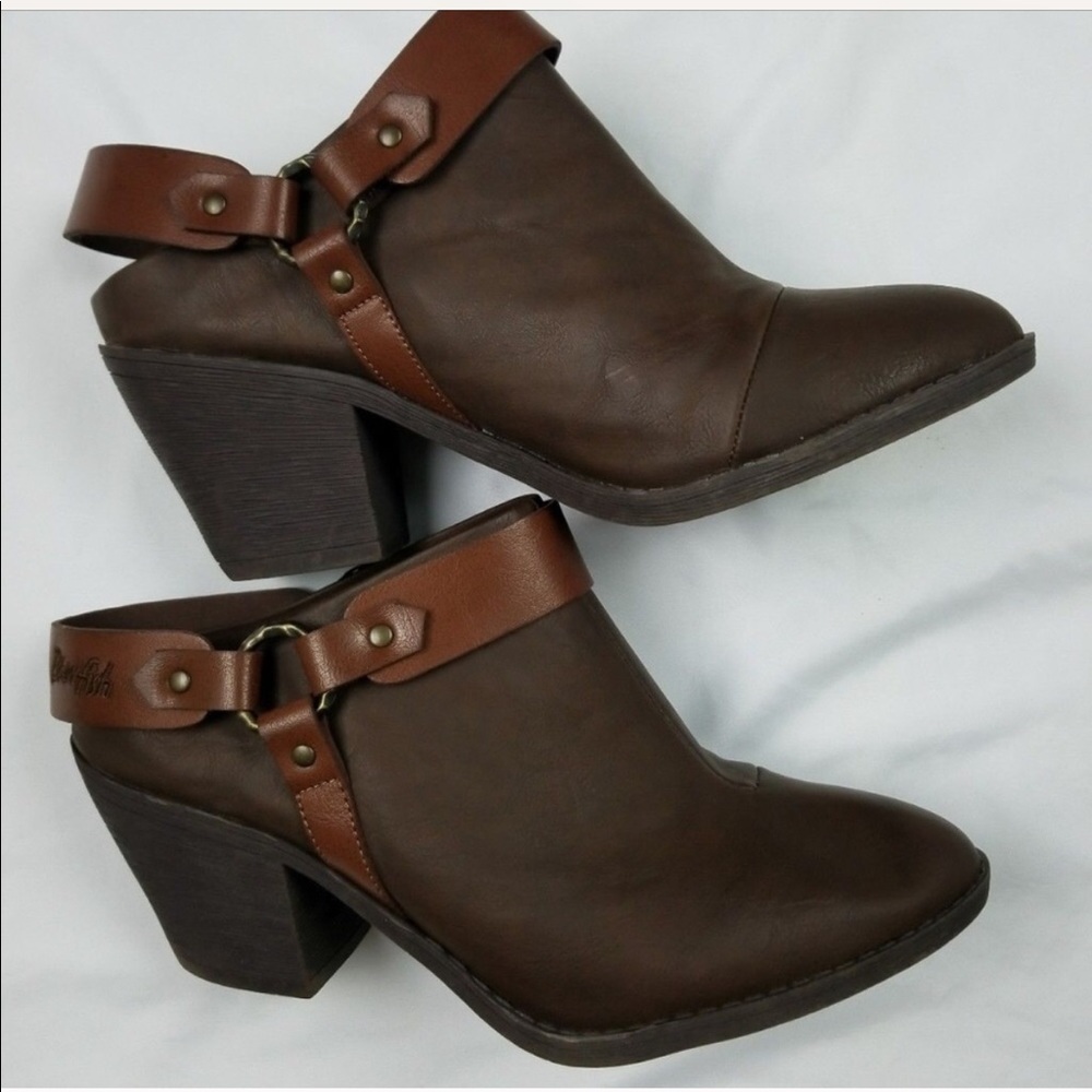 Blowfish open back booties
